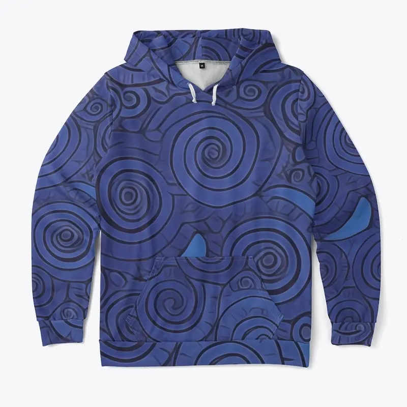 All Over Unisex Hoodie Azure Hypnosis