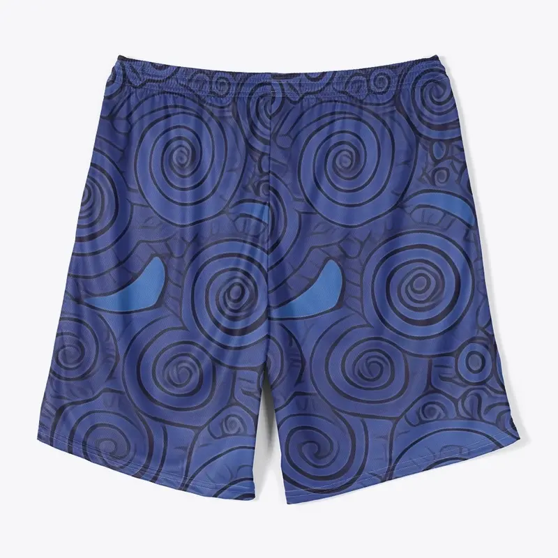 Men Jersey Short Azure Hypnosis