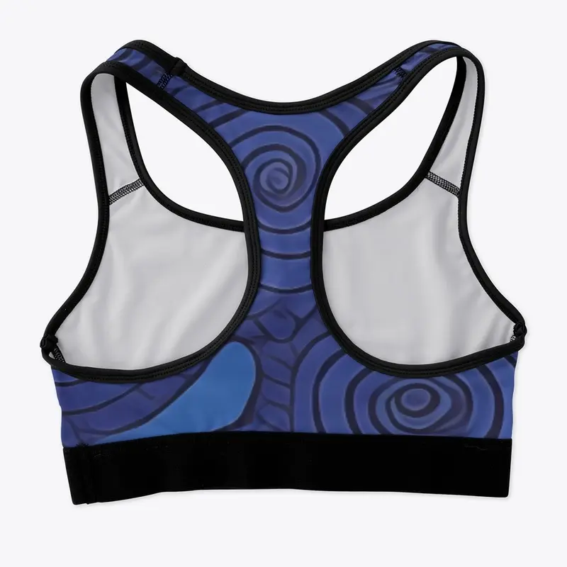 Sports Bra Azure Hypnosis