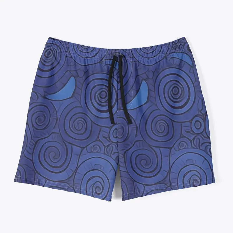 Men Swim Trunks Azure Hypnosis