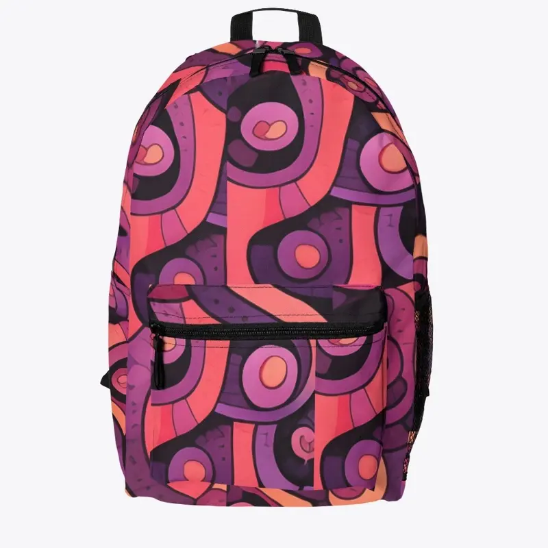 Backpack Curly Violet Wave