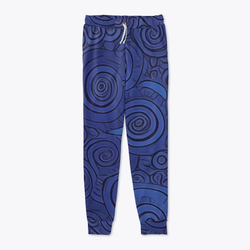 All Over Joggers Azure Hypnosis